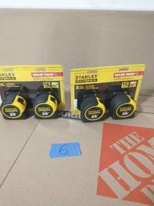 lot 6 image: 2 STANLEY 25 ft. FATMAX Tape Measure (2-Pack EACH )