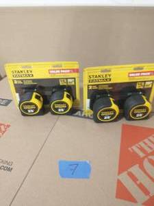lot 7 image: 2 STANLEY 25 ft. FATMAX Tape Measure (2-Pack EACH )