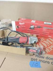 lot 10 image: MILWAUKEE 13 Amp 5 in. Small Angle Grinder with Dial Speed