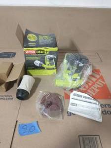 lot 20 image: RYOBI ONE 18V Cordless 5 in. Random Orbit Sander (Tool-Only)