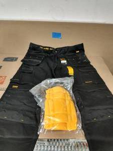 lot 31 image: DEWALT ProTradesman Combo Mens 40 in. W x 31 in. L Black PolyesterCottonElastane Stretch Work Pant with Knee Pad