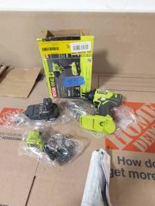 lot 45 image: RYOBI ONE 18V Cordless 14 in. Impact Driver Kit with 1.5 Ah Battery and Charger