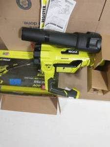 lot 55 image: RYOBI 40V Brushless 125 MPH 550 CFM Cordless Battery Whisper Series Jet Fan Blower (Tool Only)