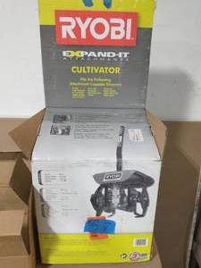 lot 57 image: RYOBI Expand-It 10 in. Universal Cultivator String Trimmer Attachment