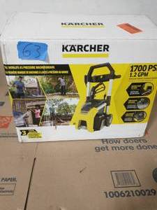 lot 63 image: KARCHER K1710 Cube, 1700 PSI 1.2 GPM Electric Pressure Washer