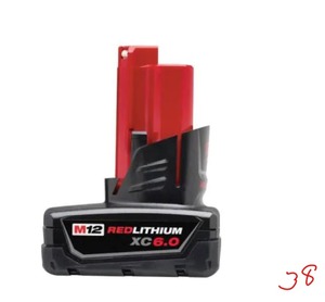lot 38 image: MILWAUKEE M12 12-Volt Lithium-Ion XC Extended Capacity 6.0Ah Battery Pack