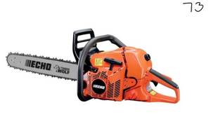 lot 73 image: ECHO 20 in. 59.8 cc Gas 2-Stroke Cycle Chainsaw