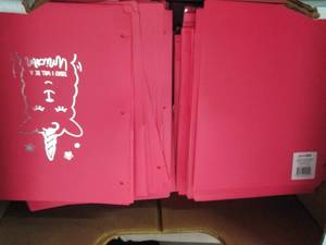 lot 8 image: box of folders and note books ...