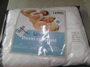 lot 34 image: lhkis duvet cover set king white ...