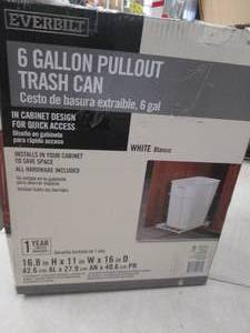 lot 60 image: everbuilt 6 gallon pullout trash ca...