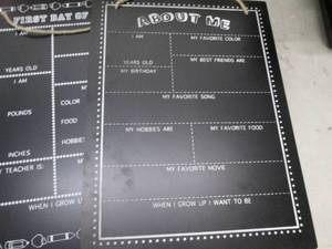 lot 83 image: 4 reversible chalk boards ...