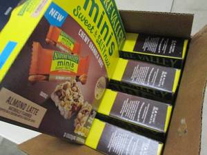 lot 144 image: case of nature valley mini sweet an...