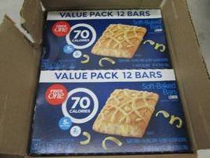 lot 149 image: case of fiber one lemon bars 4-10.6...