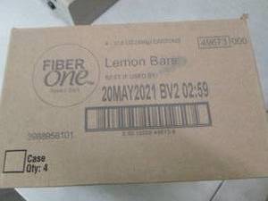 lot 150 image: case of fiber one lemon bars 4-10.6...