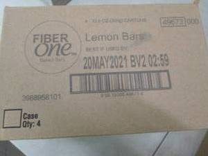 lot 151 image: case of fiber one lemon bars 4-10.6...