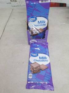lot 160 image: case of 12 great value milk chocola...