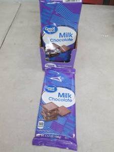 lot 161 image: case of 12 great value milk chocola...