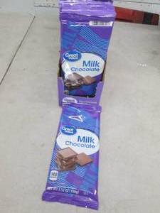 lot 164 image: case of 12 great value milk chocola...