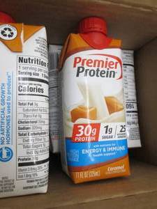 lot 194 image: case of premierprotein caramel drink...