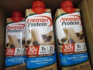 lot 199 image: case of 17 premier protein cafe lat...