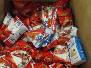 lot 205 image: case of cheetos baked flaming hot b...