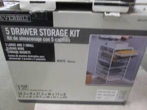 lot 214 image: everbuilt 5 drawer stoage kit ...