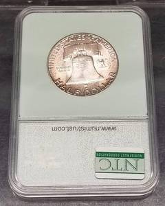 1955 FRANKLIN HALF DOLLAR MS63 NTC
