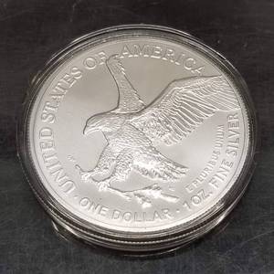 2021 AMERICAN SILVER EAGLE 1 TROY OZ .999 FINE SILVER IN AIRTITE