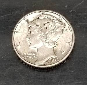 1941-D  MERCURY DIME UNC