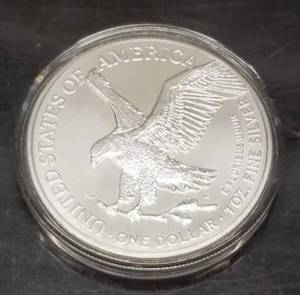 2021 AMERICAN SILVER EAGLE 1 TROY OZ .999 FINE SILVER IN AIRTITE