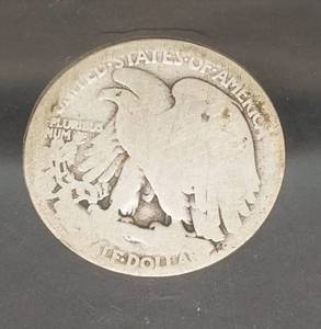 1921-D WALKING LIBERTY HALF DOLLAR AG