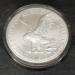 2021 AMERICAN SILVER EAGLE 1 TROY OZ .999 FINE SILVER IN AIRTITE
