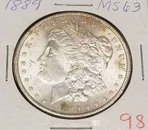 1889 MORGAN SILVER DOLLAR UNC