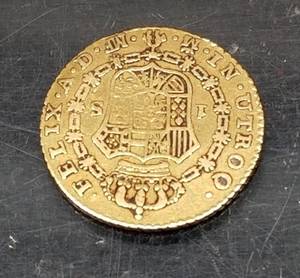 1799 GOLD SPAIN ESCUDO FINE (3.38 grams .878 FINE AGW.095)