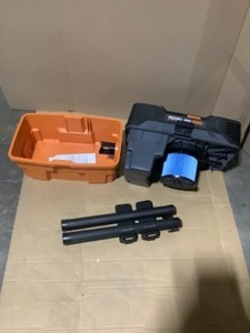 lot 11 image: RIDGID 4.5 Gallon 5.0-Peak HP ProPack WetDry Shop Vacuum with Fine Dust Filter, Expandable Hose. See Pictures