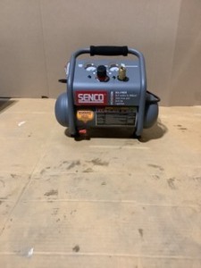 lot 21 image: Senco 1 Gal. 12 HP Portable Pancake Electric Air Compressor. See Pictures