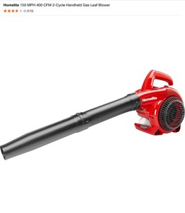 lot 22 image: (2) Homelite 150 MPH 400 CFM 2-Cycle Handheld Gas Leaf Blower. See Pictures