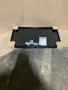 lot 47 image: Husky 36 in. W x 21 in. D Steel Shelf Set in Black (2-Pack) for Ready-to-Assemble 36 in. Garage Gear Cabinet. See Pictures