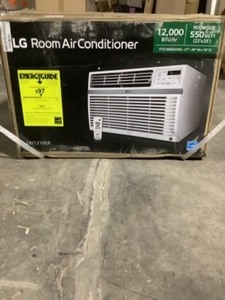 lot 60 image: LG Electronics 12,000 BTU 115-Volt Window Air Conditioner LW1216CER with ENERGY STAR and Remote in White. See Pictures