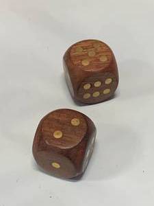 lot 51 image: Set of Wood Dice