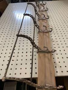 lot 56 image: Antique Coat Hook Rack 37  Long