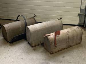 lot 69 image: Lot of Three Vintage Mailboxes