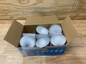 lot 68 image: GE Lighting Flood Light Bulb 65 Watt 5 Pack