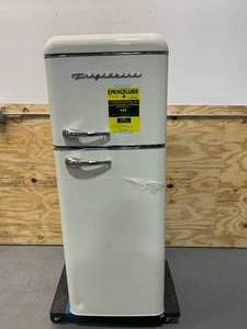 lot 14 image: FRIGIDAIRE 7.5 cu. ft. Mini Fridge in Cream with Rounded Corners and Top Freezer
