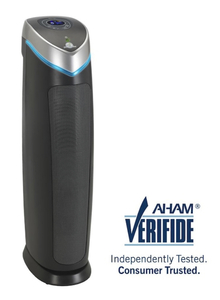 lot 57 image: GERMGUARDIAN 5-in-1 Pet Pure True HEPA Air Purifier System UV Sanitizer and Odor Reduction, 28 in. Digital Tower
