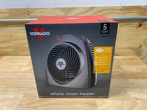 lot 58 image: VORNADO VH200 1500-Watt Electric Portable Space Heater, Whole Room Vortex Heat Circulation, Charcoal