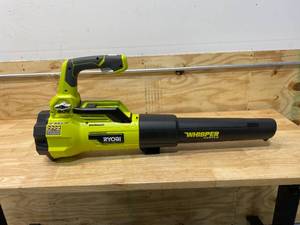 lot 60 image: RYOBI RY40407VNM Lithium-Ion 40V Cordless Jet Fan Blower (Tool Only)
