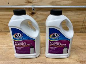 lot 87 image: OUT FILTER MATE Lot of 2- Potassium Permanganate Iron Filter Regenerant (4.75 lbs. each)
