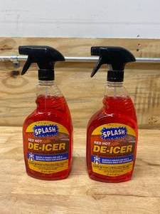 lot 99 image: SPLASH Lot of 2-  De-icer Windshield Trigger Spray (32 oz Per Bottle)