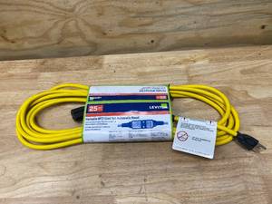 lot 50 image: LEVITON GFA15-25C GFCI Cordset, 15A, 125V, 25 Long, Automatic Reset